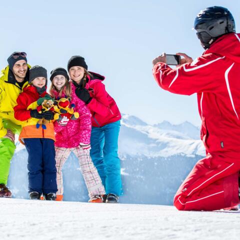 serfaus skiing instructor children course
