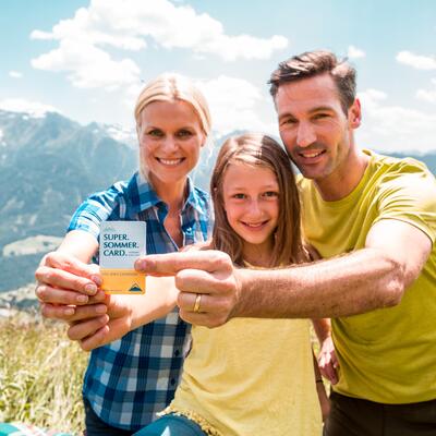 family holiday with the super summer card
