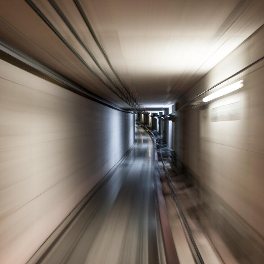 subway tunnel serfaus