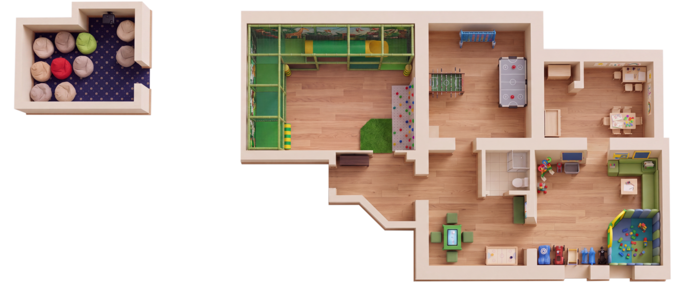 Grundriss der Spiel- & Erlebniswelt